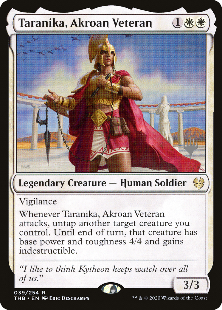 Taranika, Akroan Veteran (039) Foil - Theros Beyond Death Promos