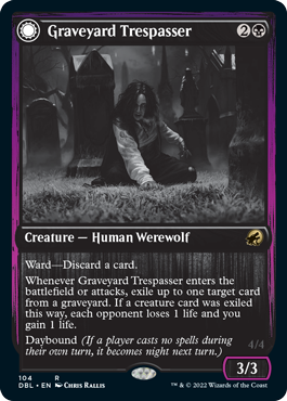 Graveyard Trespasser // Graveyard Glutton (104) - Innistrad: Double Feature