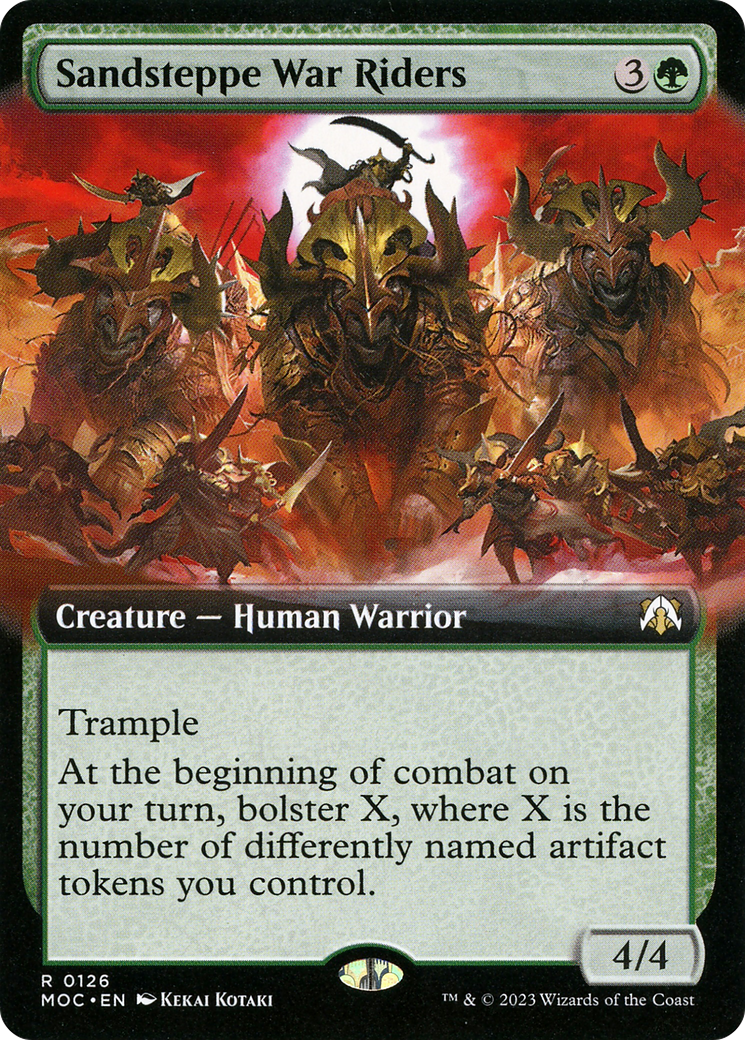 Sandsteppe War Riders (Extended Art) (126) - March of the Machine Commander