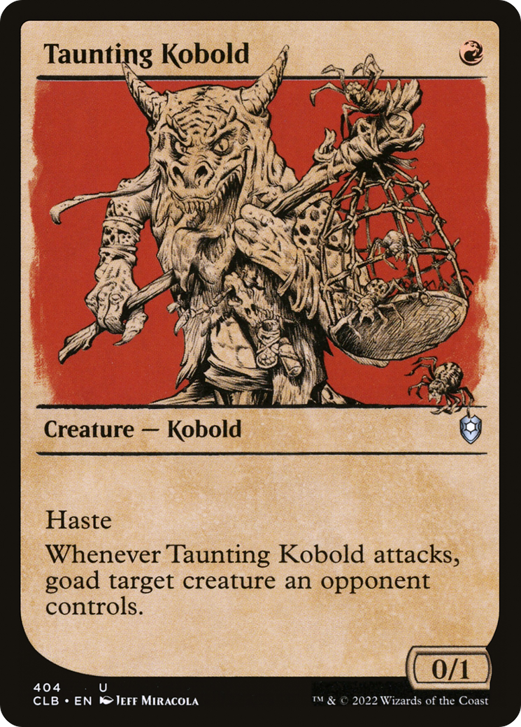 Taunting Kobold (Showcase) (404) - Commander Legends: Battle for Baldur's Gate
