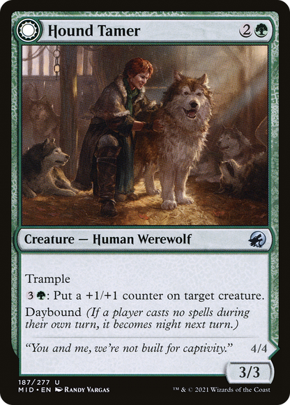 Hound Tamer // Untamed Pup (187) - Innistrad: Midnight Hunt
