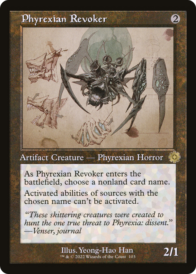 Phyrexian Revoker (Retro Schematic) [The Brothers' War Retro Artifacts] | Silver Goblin