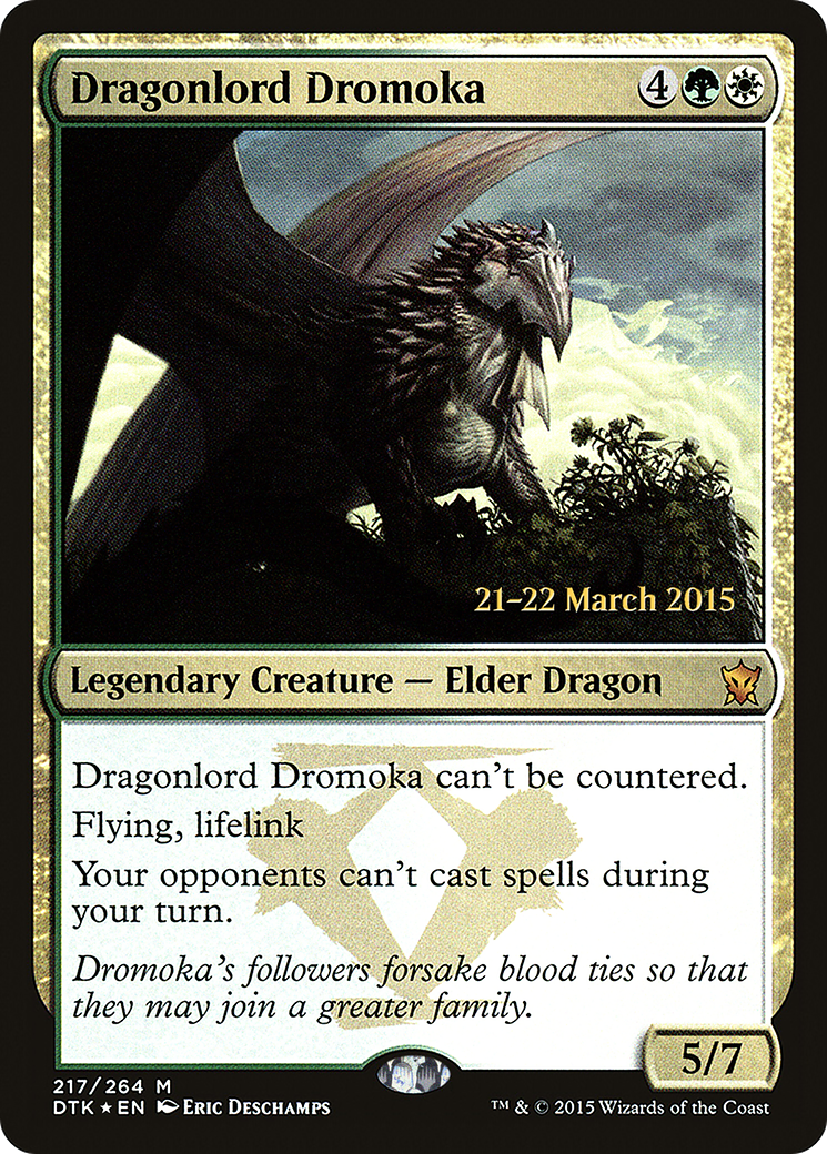 Dragonlord Dromoka (217s) Foil - Dragons of Tarkir Promos