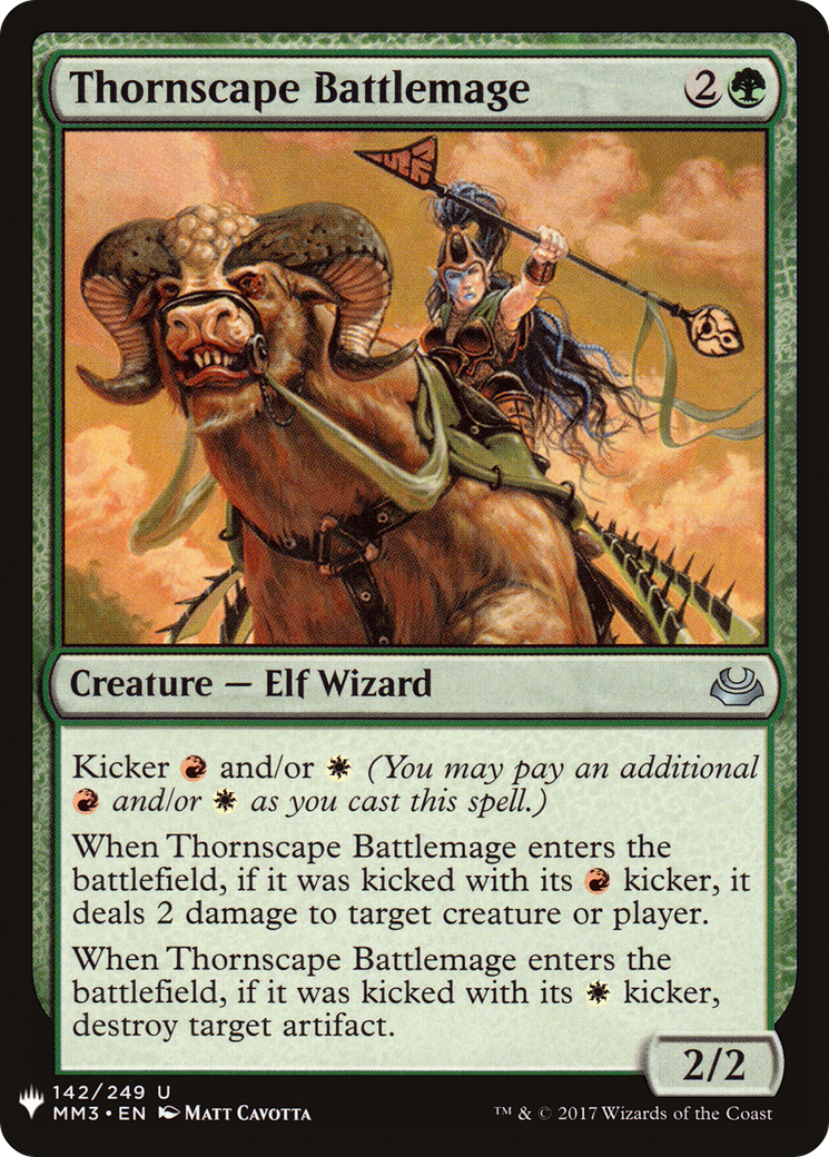Thornscape Battlemage (MM3-142) - The List