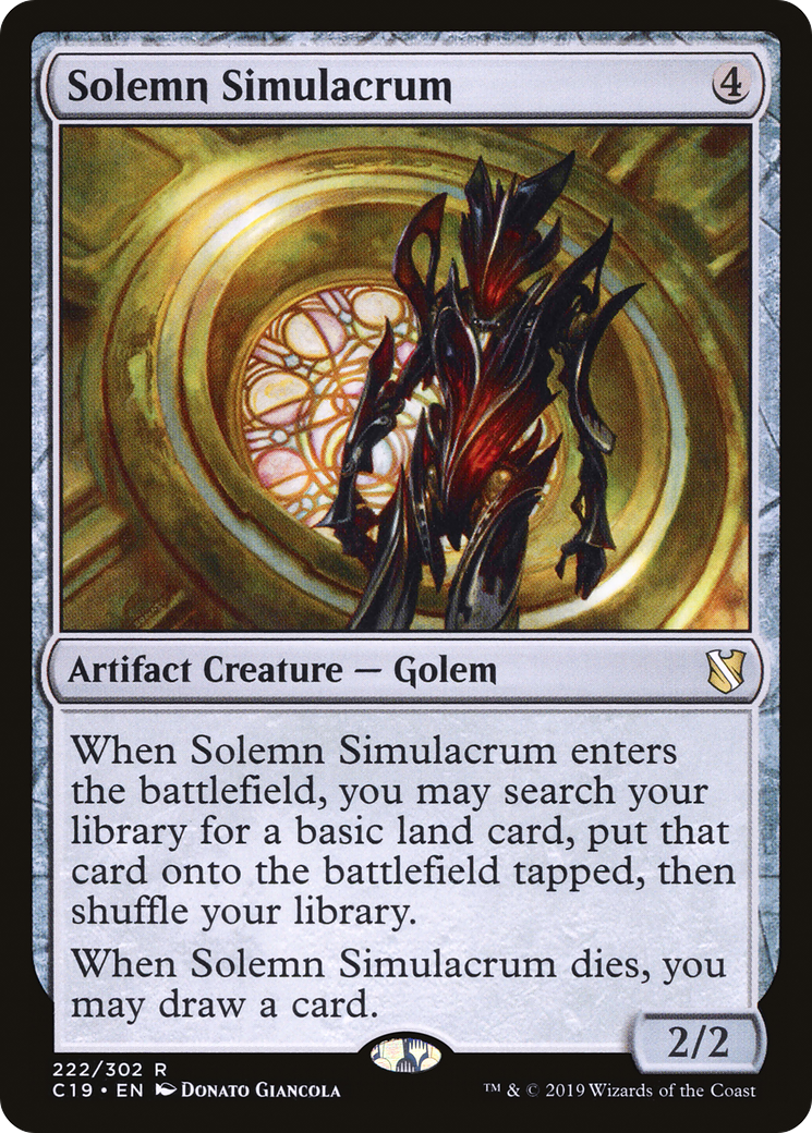 Solemn Simulacrum (222) - Commander 2019