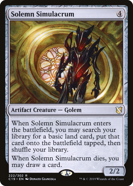 Solemn Simulacrum (222) - Commander 2019
