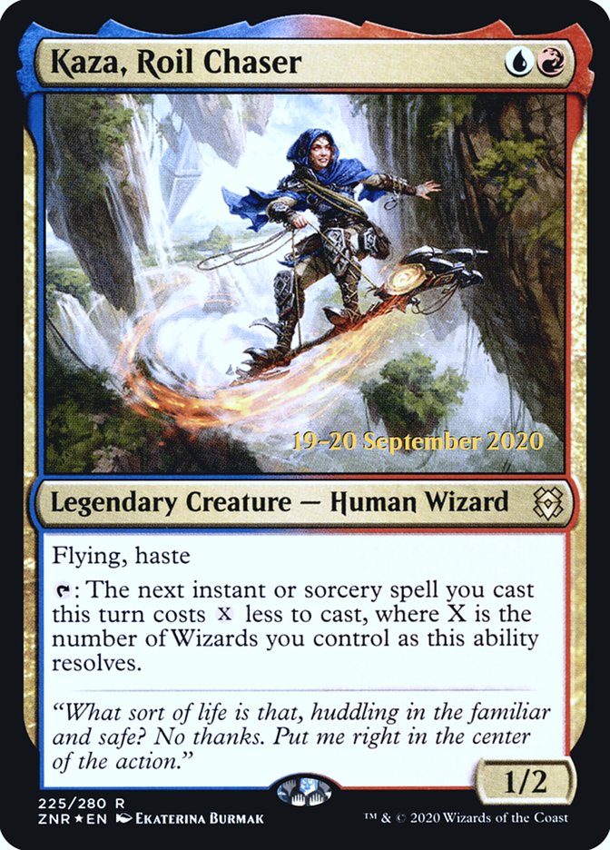 Kaza, Roil Chaser [Zendikar Rising Prerelease Promos] | Silver Goblin