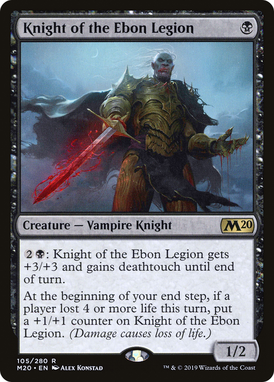 Knight of the Ebon Legion [Core Set 2020] Foil