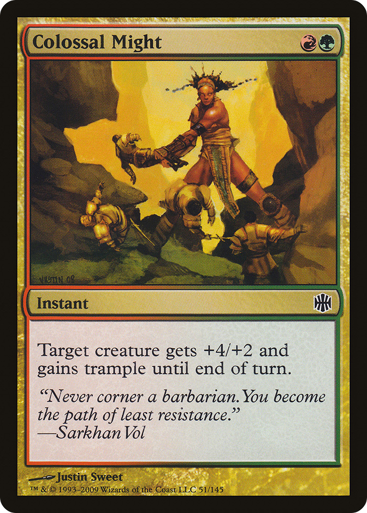 Colossal Might (051) Foil - Alara Reborn