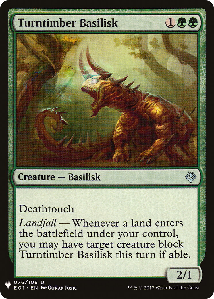 Turntimber Basilisk (E01-76) - The List