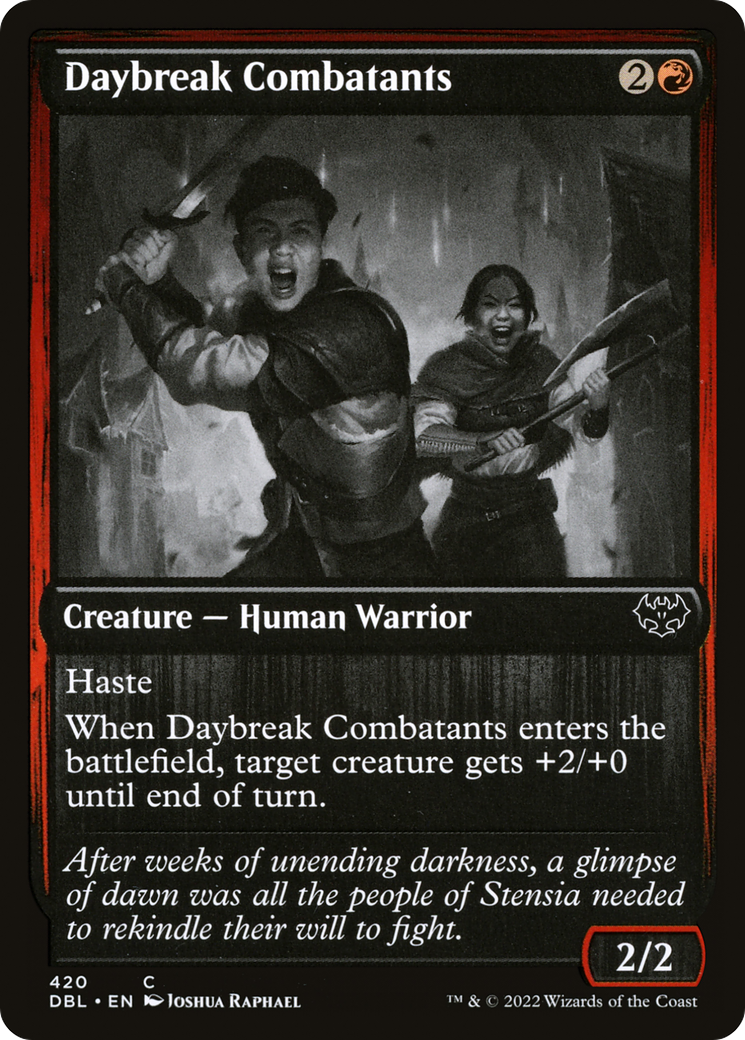 Daybreak Combatants (420) Foil - Innistrad: Double Feature