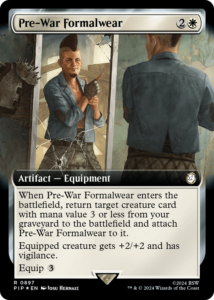 Pre-War Formalwear (Extended Art) (Surge Foil) [Fallout] | Silver Goblin