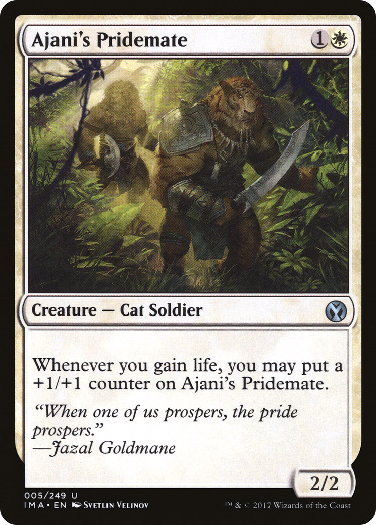 Ajani's Pridemate [Iconic Masters] Foil