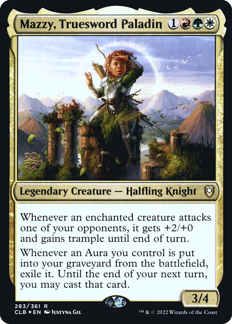 Mazzy, Truesword Paladin (283s) Foil - Battle for Baldur's Gate Promos