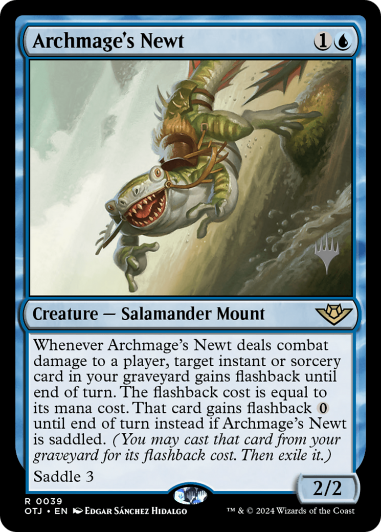 Archmage's Newt (039) - Outlaws of Thunder Junction Promos