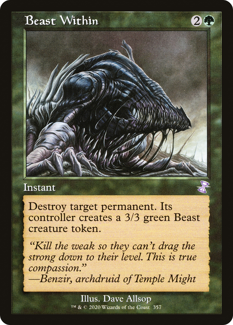 Beast Within (Retro) (357) Foil - Time Spiral Remastered