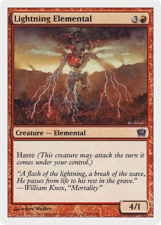 Lightning Elemental (201) - Ninth Edition