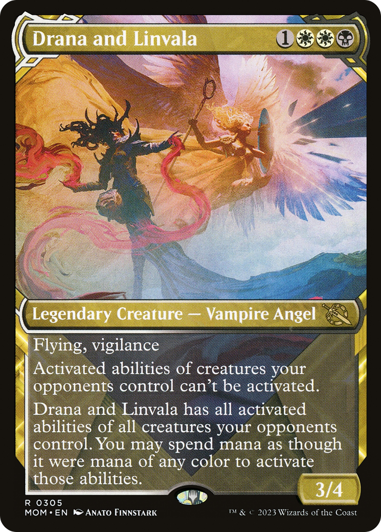 Drana and Linvala (Showcase) (305) Foil - March of the Machine