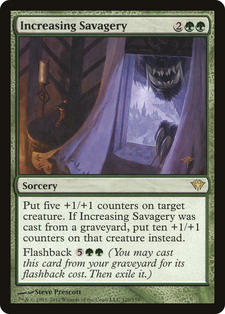 Increasing Savagery (120) Foil - Dark Ascension