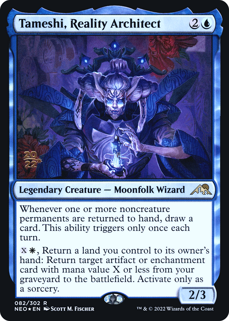 Tameshi, Reality Architect (082) Foil - Kamigawa: Neon Dynasty Promos
