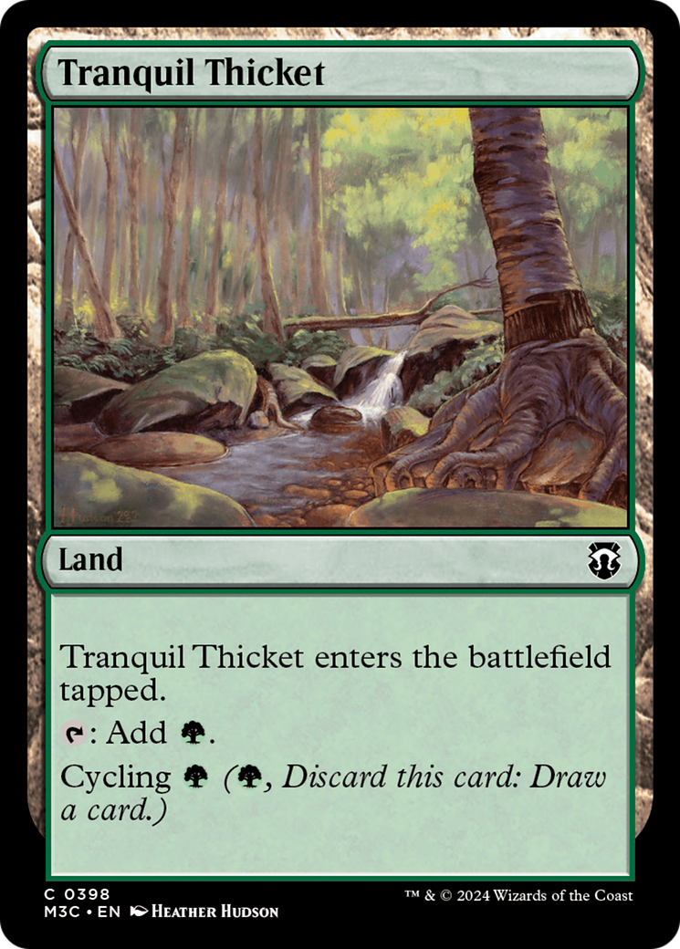 Tranquil Thicket (Ripple Foil) [Modern Horizons 3 Commander] | Silver Goblin