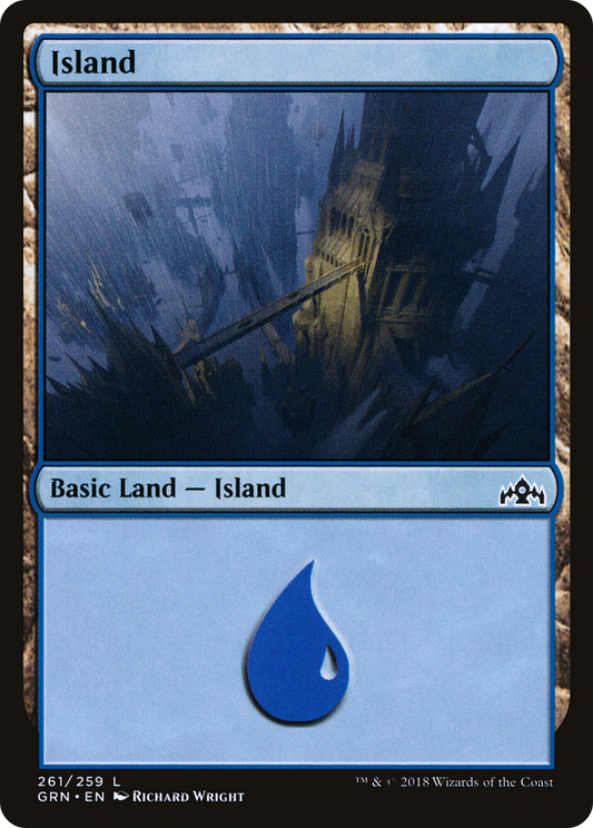 Island (261) [Guilds of Ravnica] Foil