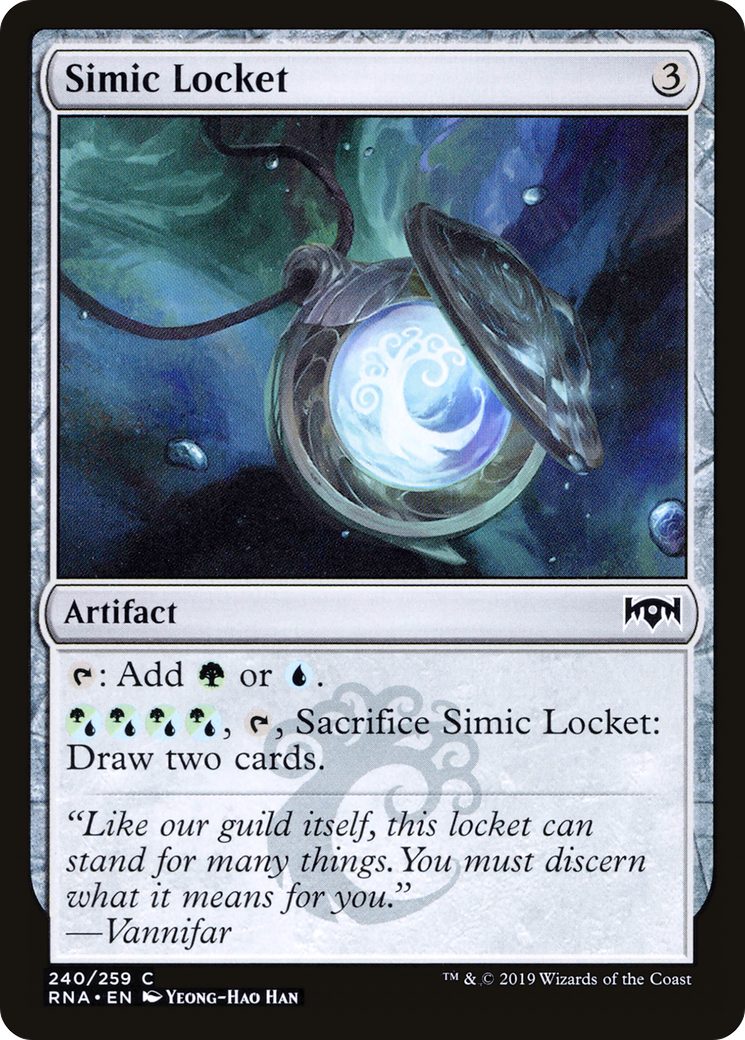 Simic Locket [Ravnica Allegiance] | Silver Goblin