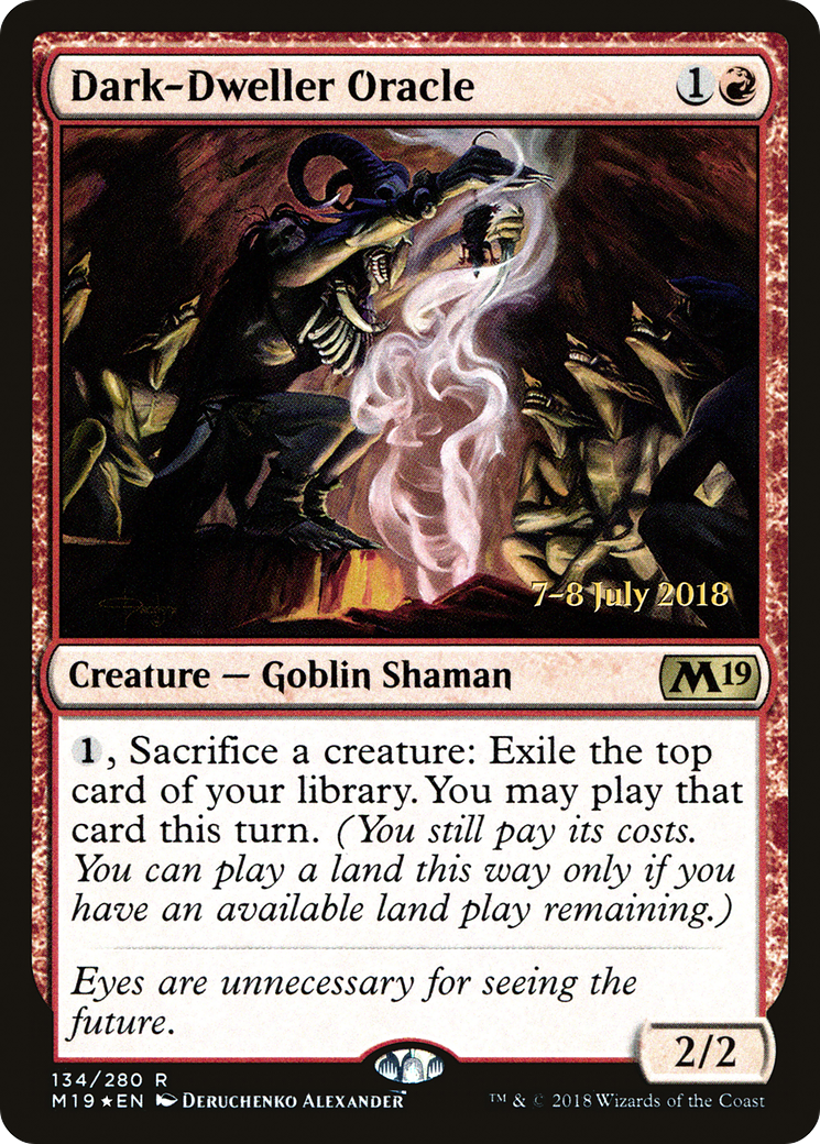 Dark-Dweller Oracle (134) Foil - Core Set 2019 Promos