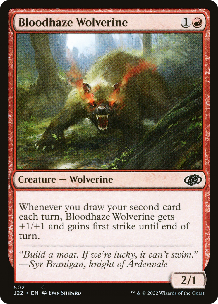 Bloodhaze Wolverine (502) - Jumpstart 2022