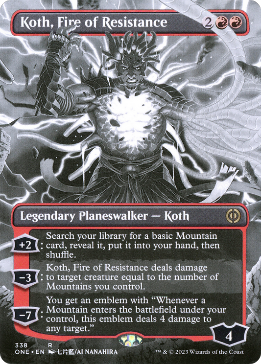 Koth, Fire of Resistance (Showcase) (338) - Phyrexia: All Will Be One