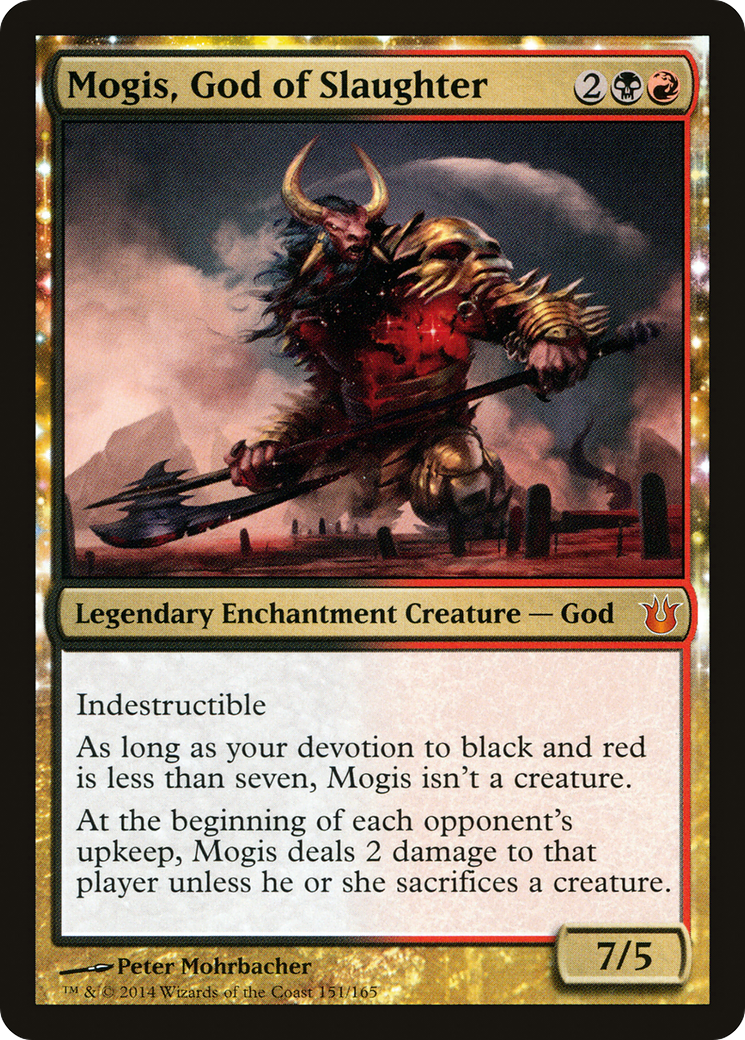 Mogis, God of Slaughter (151) Foil - Born of the Gods