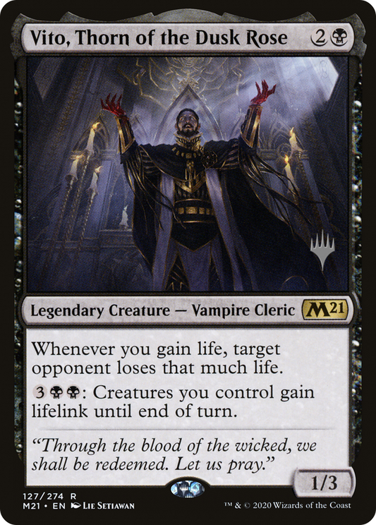 Vito, Thorn of the Dusk Rose (127) - Core Set 2021 Promos