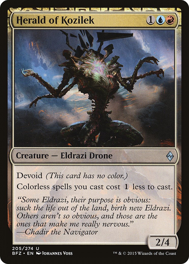 Herald of Kozilek (205) - Battle for Zendikar