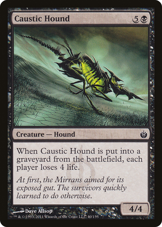 Caustic Hound [Mirrodin Besieged]