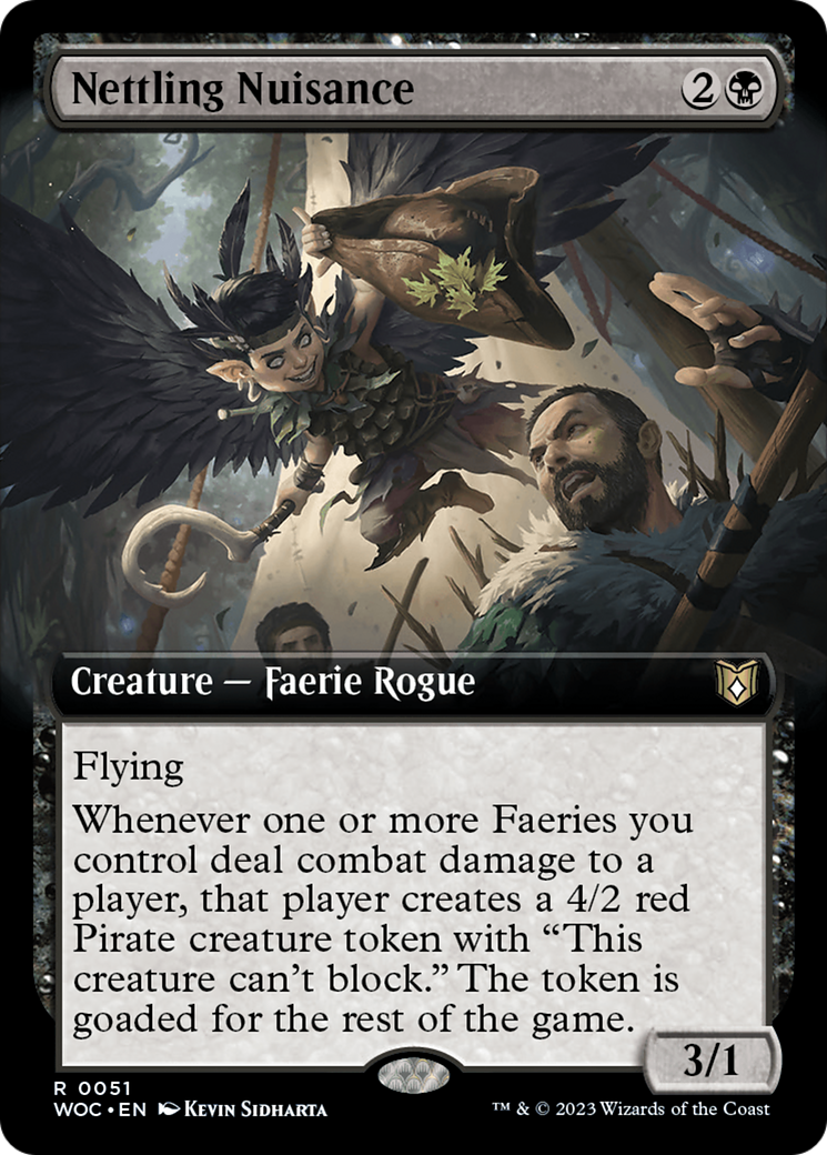 Nettling Nuisance (Extended Art) (051) - Wilds of Eldraine Commander