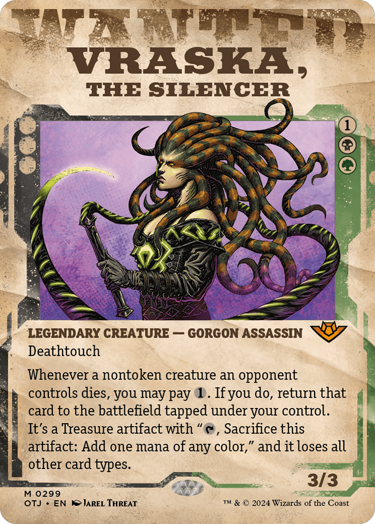 Vraska, the Silencer (Showcase) (299) - Outlaws of Thunder Junction