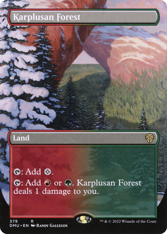 Karplusan Forest (Borderless Alternate Art) [Dominaria United] Foil
