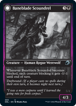 Baneblade Scoundrel // Baneclaw Marauder (085) - Innistrad: Double Feature