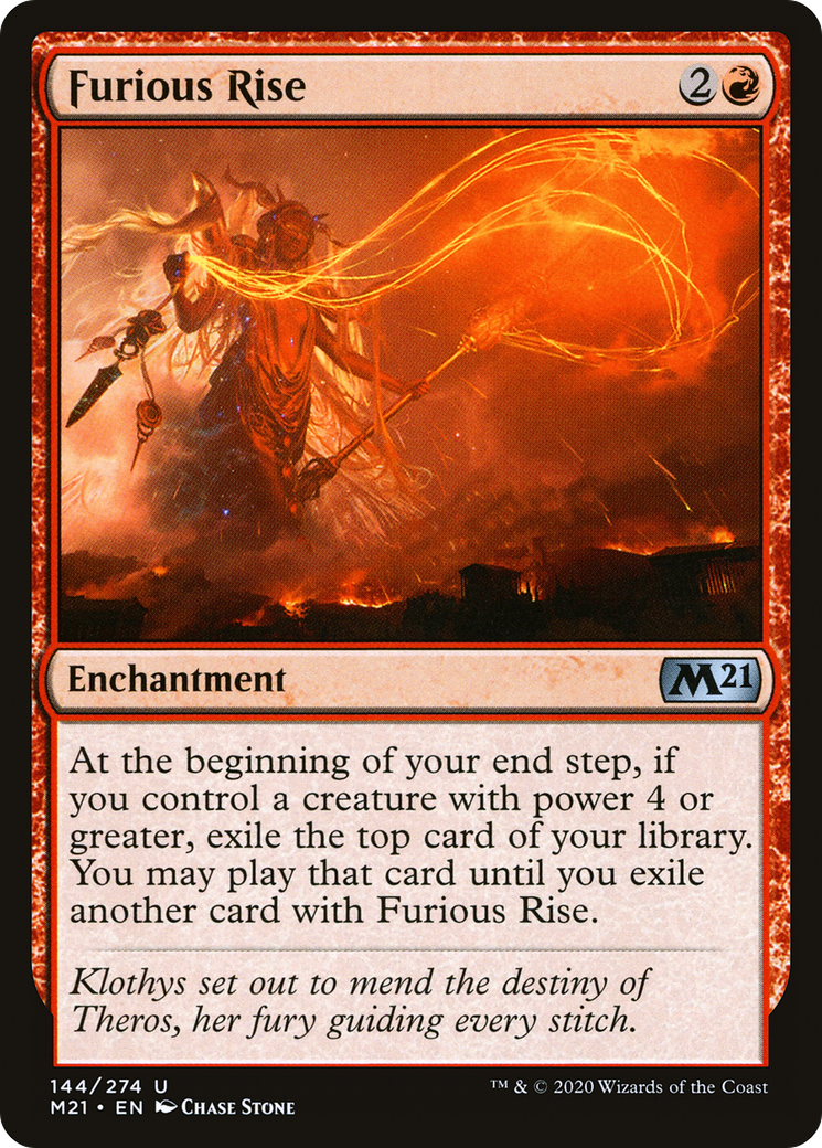 Furious Rise (144) Foil - Core Set 2021