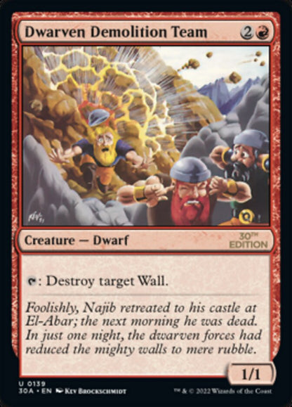 Dwarven Demolition Team (139) - 30th Anniversary Edition