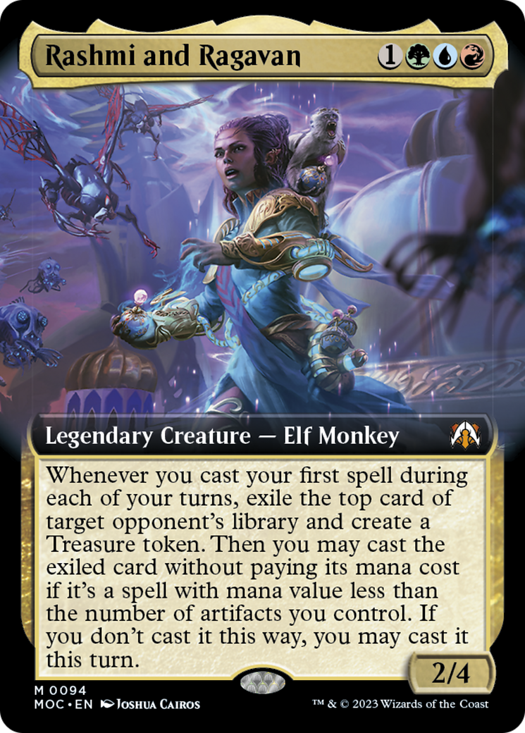 Rashmi and Ragavan (Extended Art) [March of the Machine Commander] | Silver Goblin