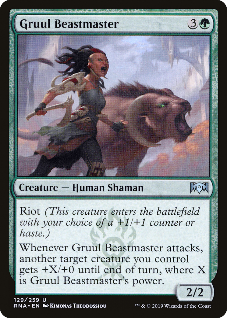 Gruul Beastmaster (129) Foil - Ravnica Allegiance