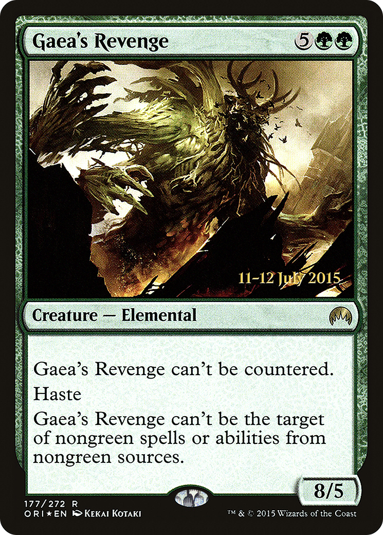 Gaea's Revenge [Magic Origins Prerelease Promos] | Silver Goblin