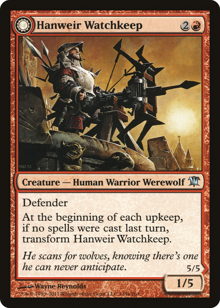 Hanweir Watchkeep (145) Foil - Innistrad