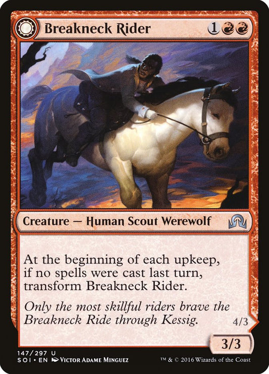 Breakneck Rider // Neck Breaker (147) Foil - Shadows over Innistrad