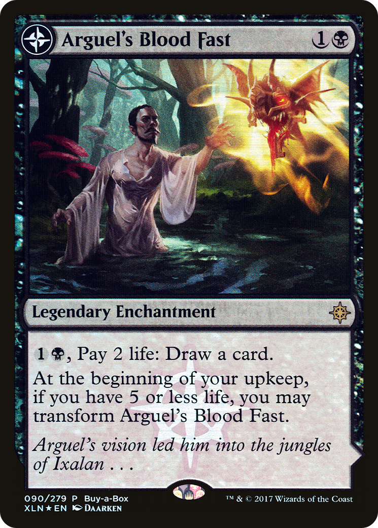 Arguel's Blood Fast // Temple of Aclazotz (090) Foil - XLN Treasure Chest