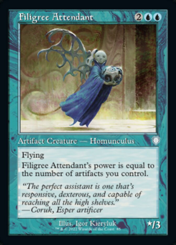 Filigree Attendant (Retro) [The Brothers' War Commander] | Silver Goblin