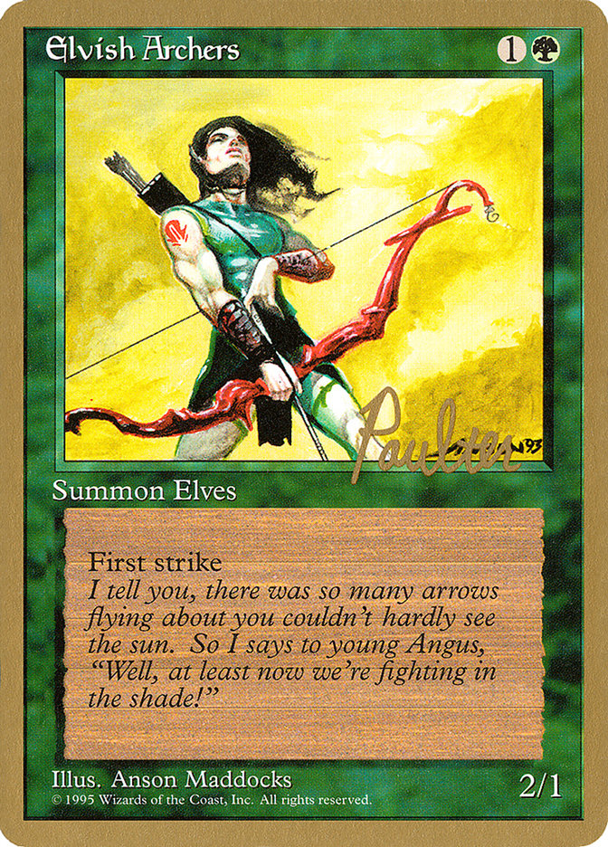 Elvish Archers (Preston Poulter) [Pro Tour Collector Set] | Silver Goblin