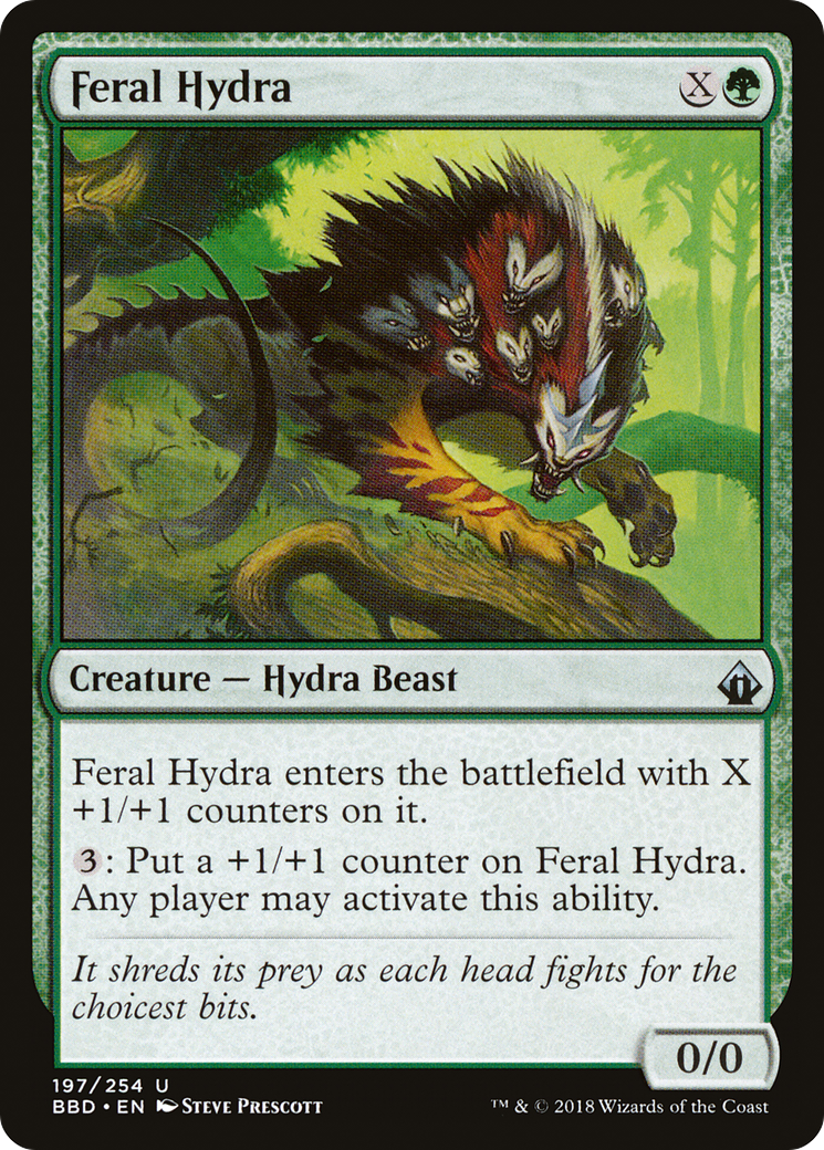 Feral Hydra (197) Foil - Battlebond