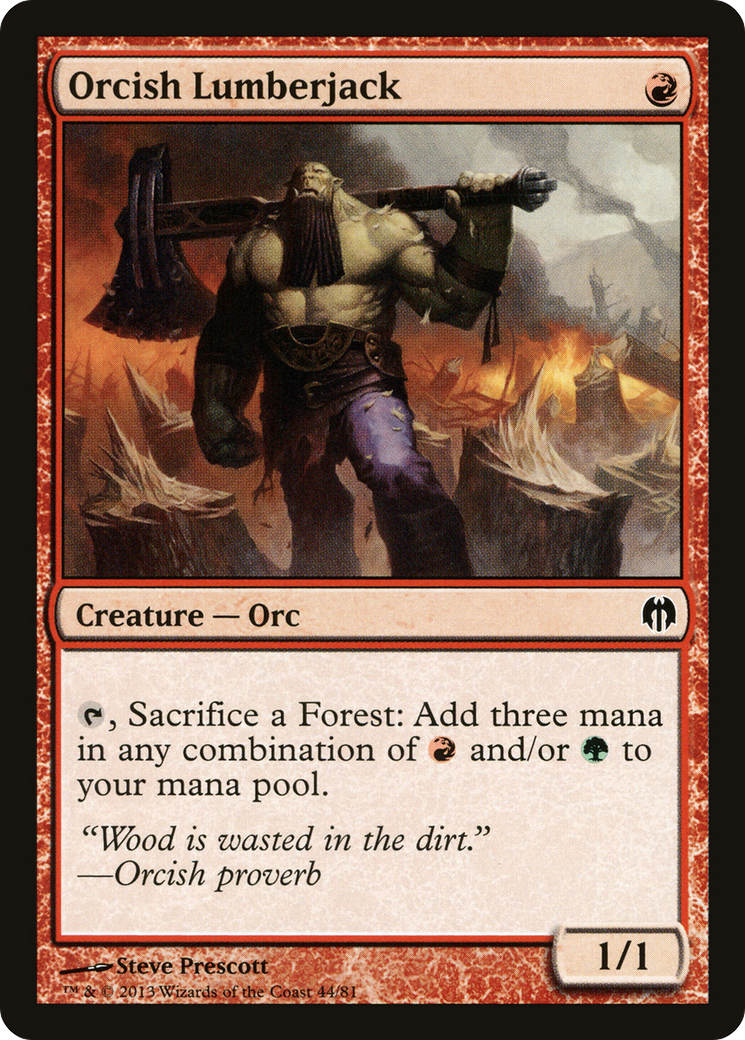 Orcish Lumberjack (044) - Duel Decks: Heroes vs. Monsters